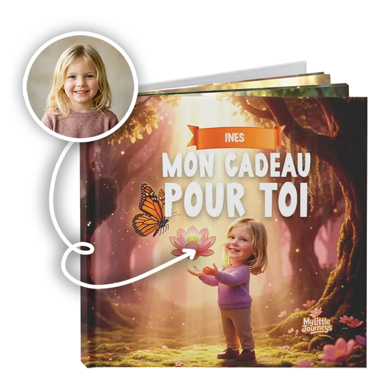 Livre personnalisé ouvert